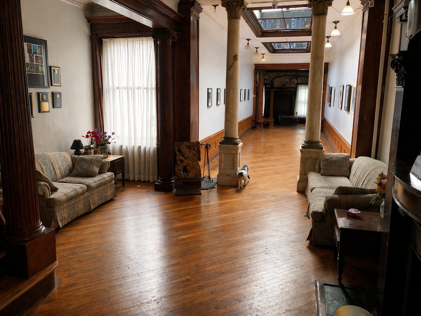 Foyer front to back view