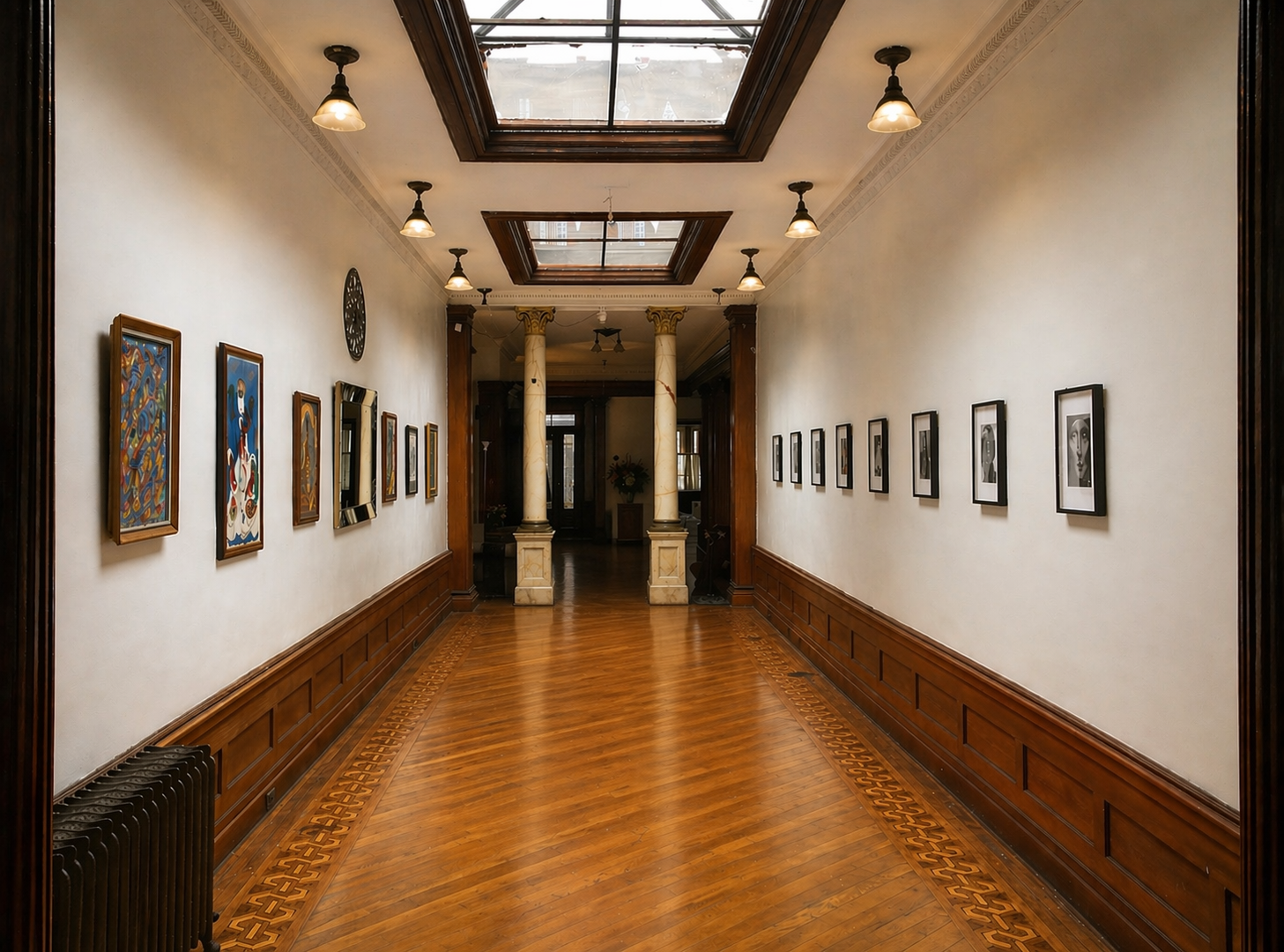 Gallery back to front view