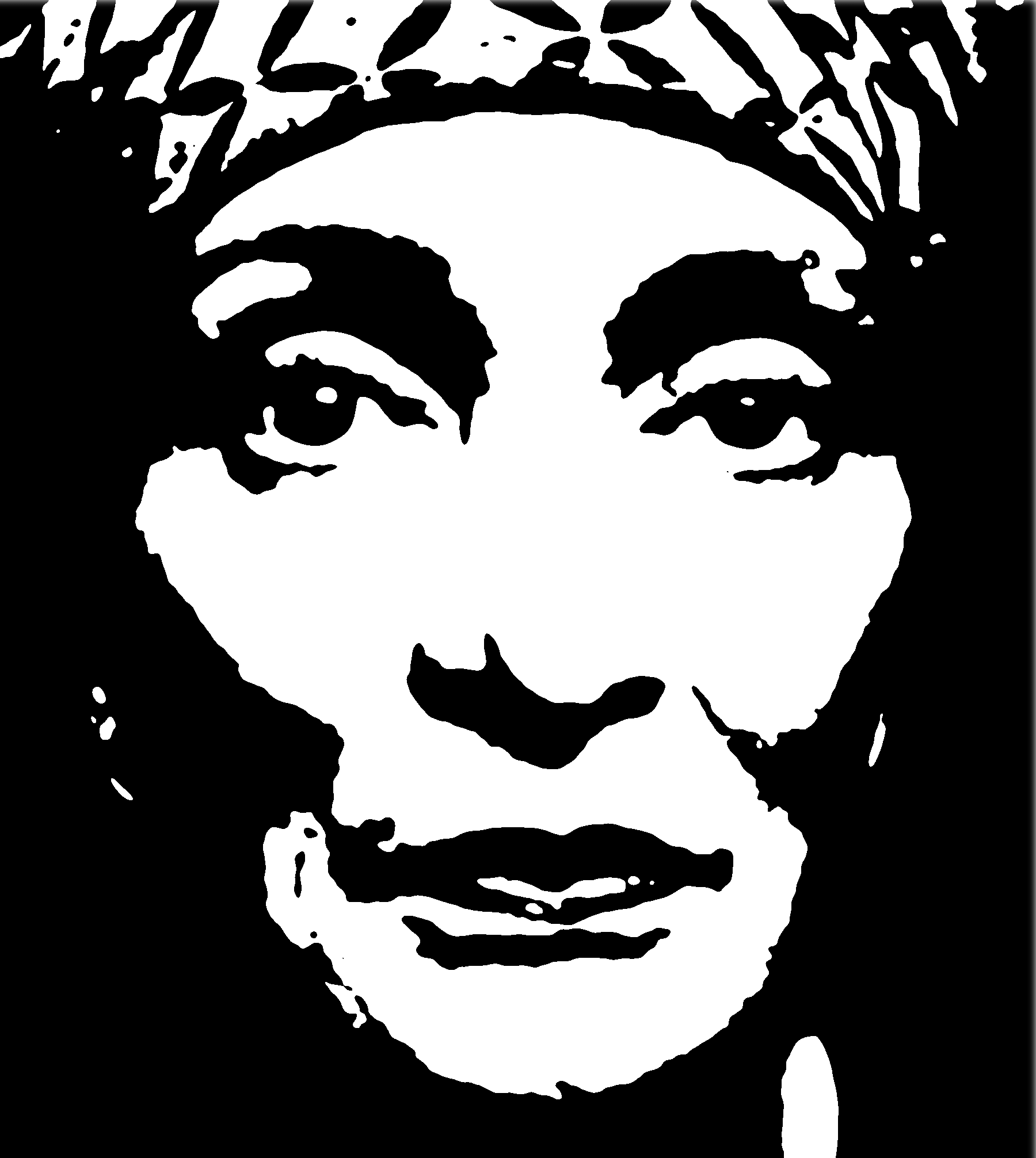 Nana silhouette portrait